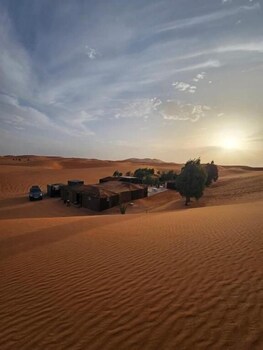 typical merzouga camp