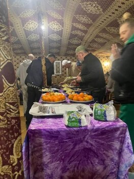 typical merzouga camp