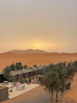 typical merzouga camp