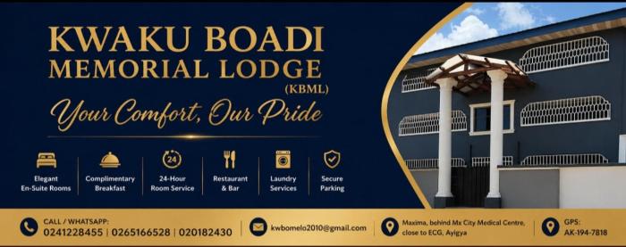 kwaku boadi memorial lodge