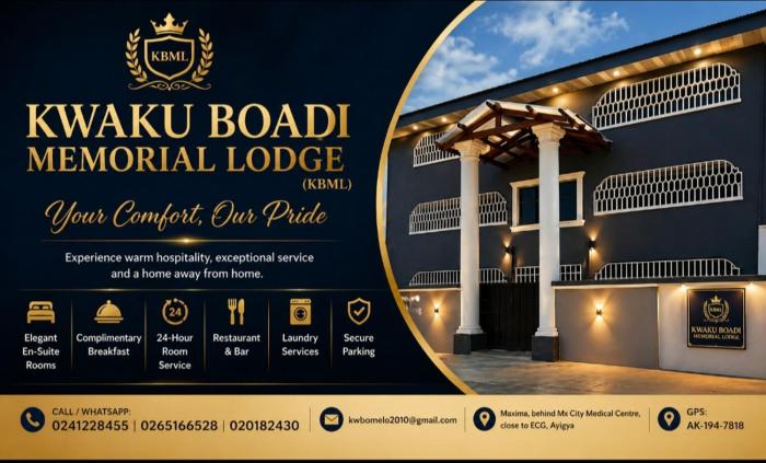 kwaku boadi memorial lodge