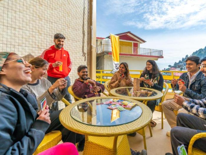 the hosteller mcleodganj bhagsu waterfall