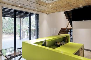 hotel yellow courtyard unit of rvs