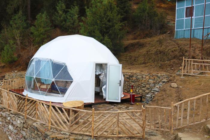 the zukhara a luxury glamping dome resort in narkanda