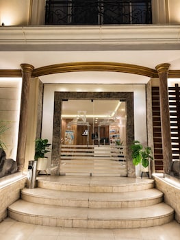 aziz palace front pyramids view and rooftop restaurant