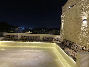 aziz palace front pyramids view and rooftop restaurant