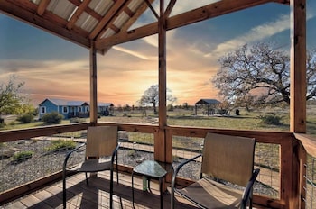 wine country cottage with scenic hill country views