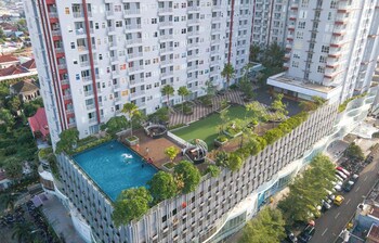 comfort studio apartment vida view makassar