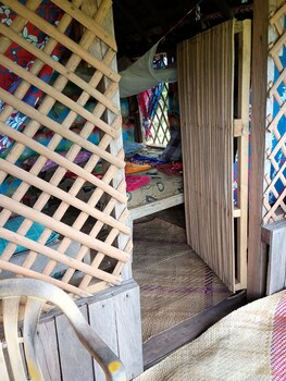 glowing view tree house and bangalow