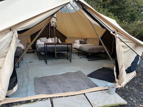 Cozy Hot Tent With Log Burner & Hot Tub Right Tent,,3 star