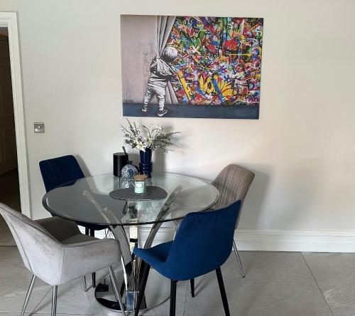 full apartment with secure parking great views