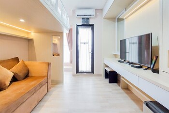 well furnished and simply studio transpark bintaro apartment