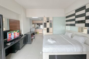 minimalist and cozy studio at the square surabaya apartment
