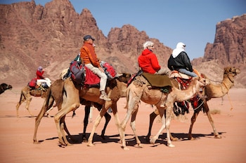 cozy tent in wadi rum