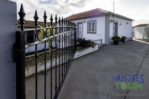 sunset pool house in feteira