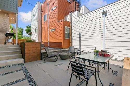the cycle haus rooftop deck with hot tub and views