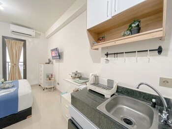 compact and homey studio apartment at transpark cibubur