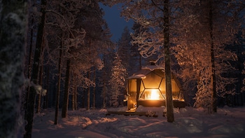 halo igloos private sauna and hot tub