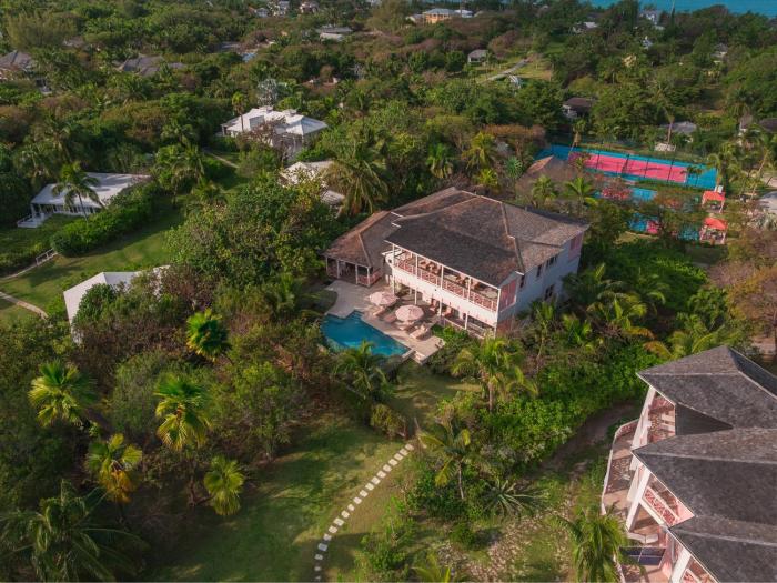 private pool villa at coral sands steps to pink sand beach and resort amenities