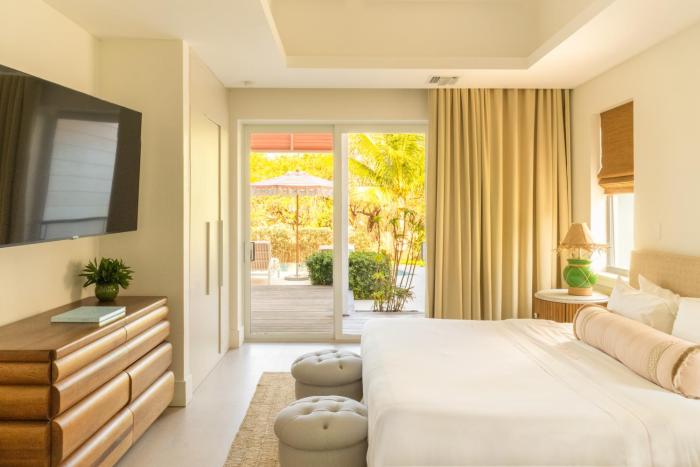 private pool villa at coral sands steps to pink sand beach and resort amenities