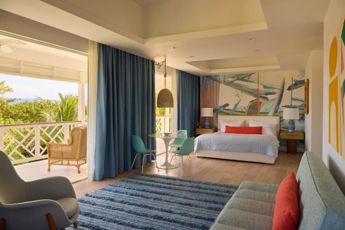 private pool villa at coral sands steps to pink sand beach and resort amenities
