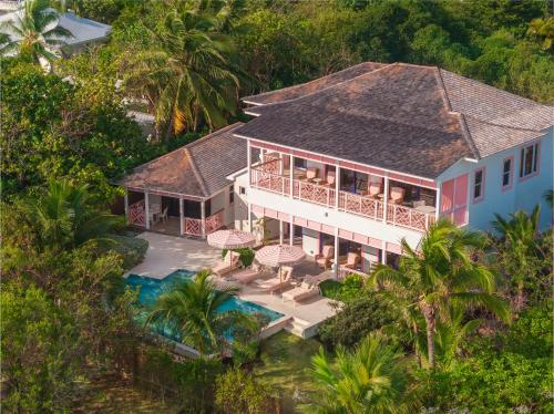 private pool villa at coral sands steps to pink sand beach and resort amenities