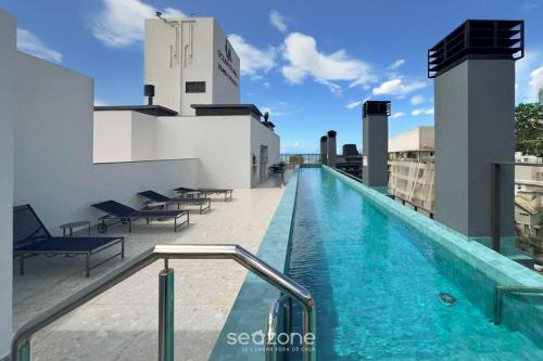 balcony with sea view 230m from the beach prb0405
