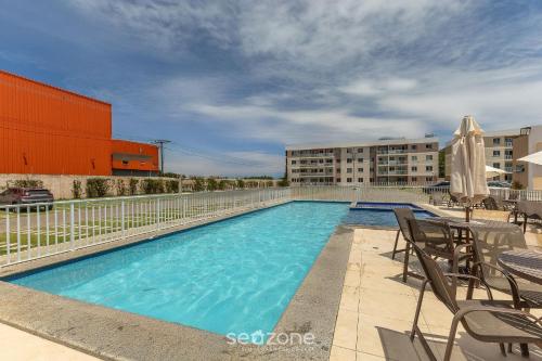 apart 450m from the beach in cond w pool var0302