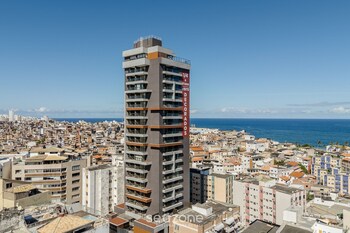 apartments in a building with a pool 800m from the beach in salvador edf
