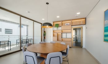 apartments in a building with a pool 800m from the beach in salvador edf