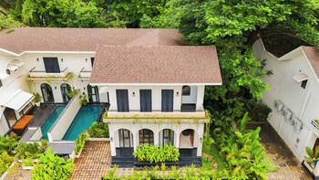 bellavie 3 bhk villa with private pool and tv lounge area in a gated complex