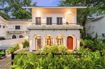 bellavie 3 bhk villa with private pool and tv lounge area in a gated complex