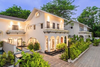 bellavie 3 bhk villa with private pool and tv lounge area in a gated complex