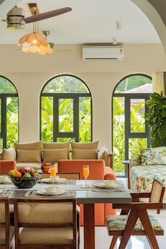 bellavie 3 bhk villa with private pool and tv lounge area in a gated complex