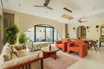bellavie 3 bhk villa with private pool and tv lounge area in a gated complex