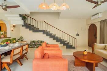 bellavie 3 bhk villa with private pool and tv lounge area in a gated complex