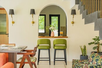 bellavie 3 bhk villa with private pool and tv lounge area in a gated complex