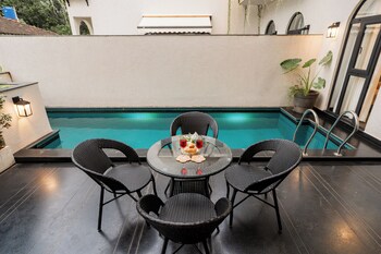 bellavie 3 bhk villa with private pool and tv lounge area in a gated complex