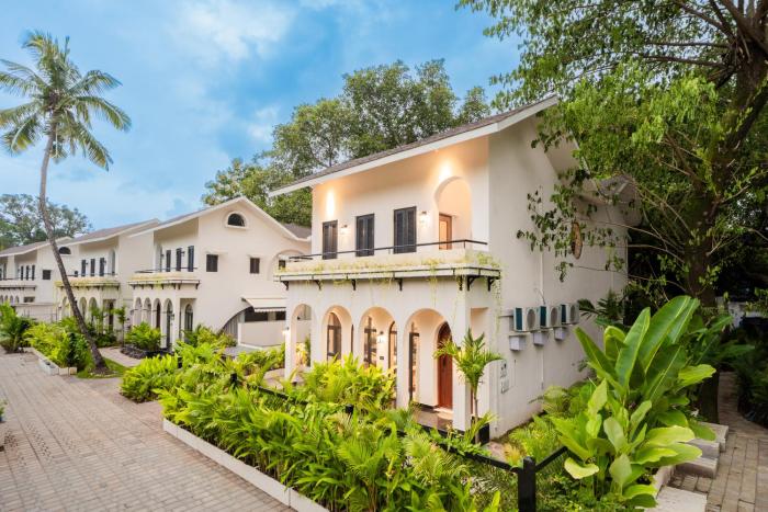 bellavie 3 bhk villa with private pool and tv lounge area in a gated complex