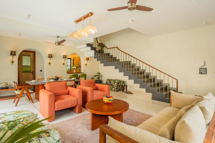 bellavie 3 bhk villa with private pool and tv lounge area in a gated complex
