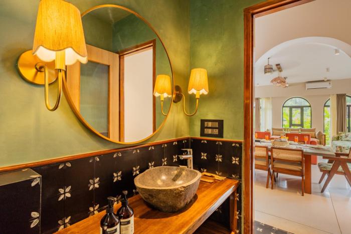 bellavie 3 bhk villa with private pool and tv lounge area in a gated complex