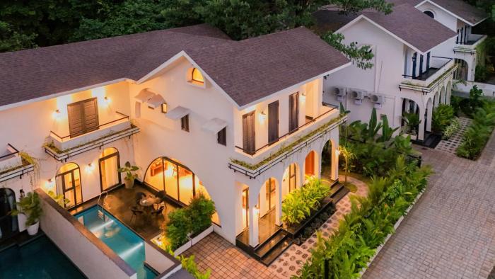 bellavie 3 bhk villa with private pool and tv lounge area in a gated complex