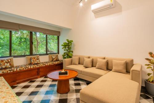 bellavie 3 bhk villa with private pool and tv lounge area in a gated complex