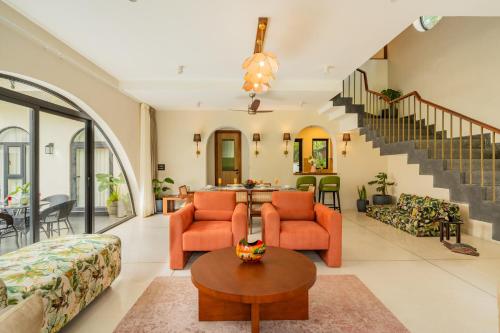 bellavie 3 bhk villa with private pool and tv lounge area in a gated complex