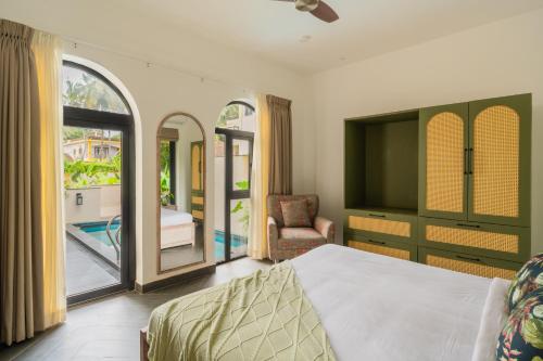 bellavie 3 bhk villa with private pool and tv lounge area in a gated complex
