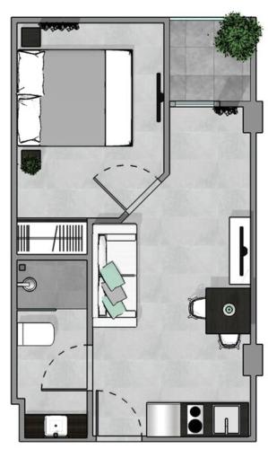 urban loft 1br t1 706