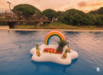 intimate riverside resort