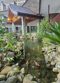 intimate riverside resort