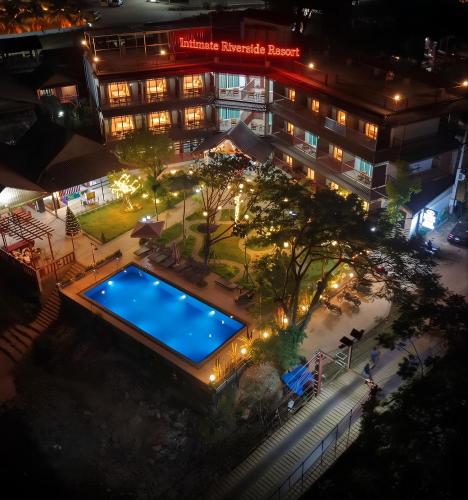 intimate riverside resort