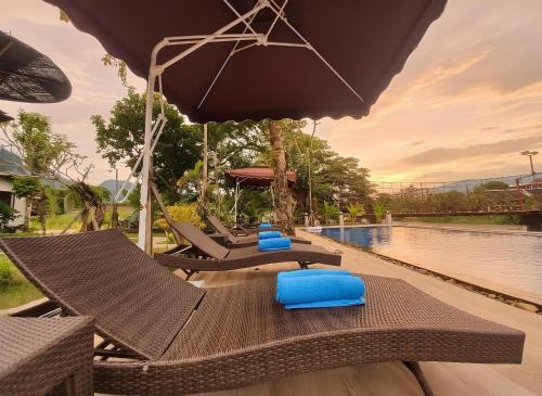 intimate riverside resort